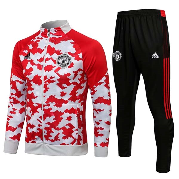 Chandal Manchester United 2022 Rojo Blanco